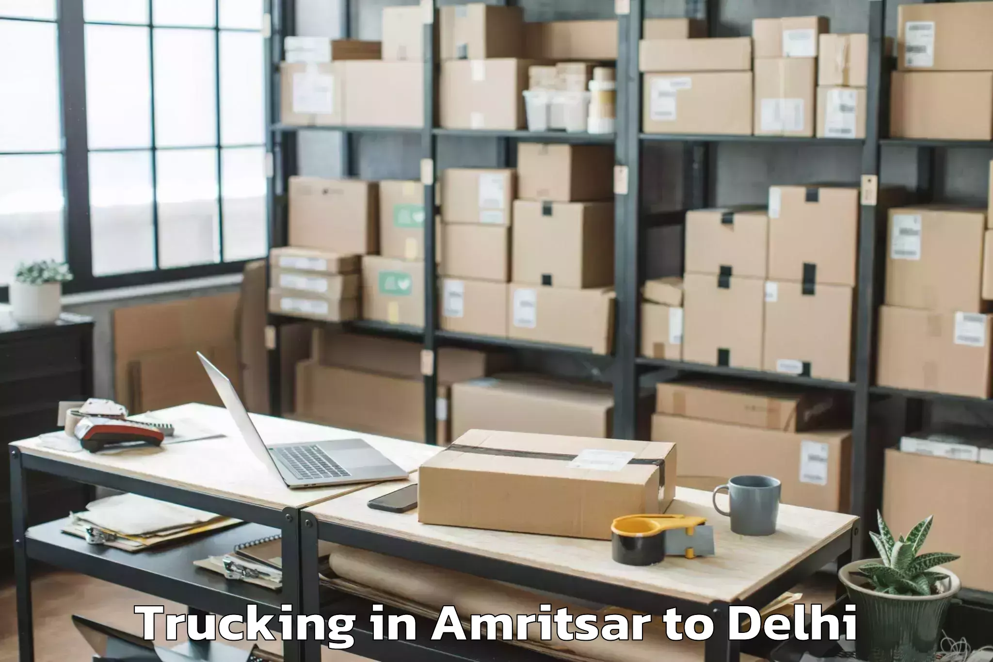 Book Amritsar to Jhilmil Trucking Online